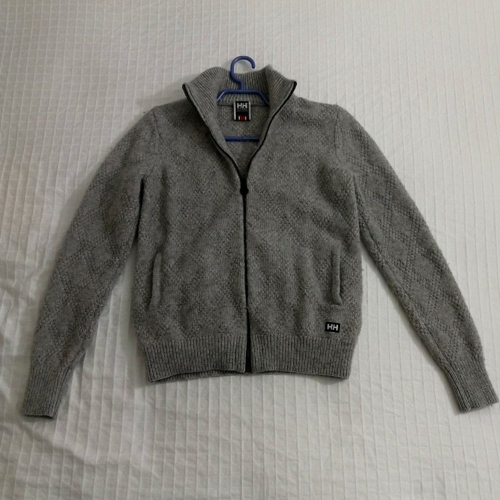 Boy's Helly Hansen sweater jacket.  Small size.